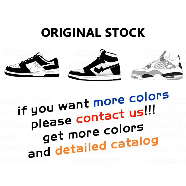 Dropshipping With Shoe Box Custom Logo Designer Shoes in Stock 1 High-Top Low-Top High-Quality Men