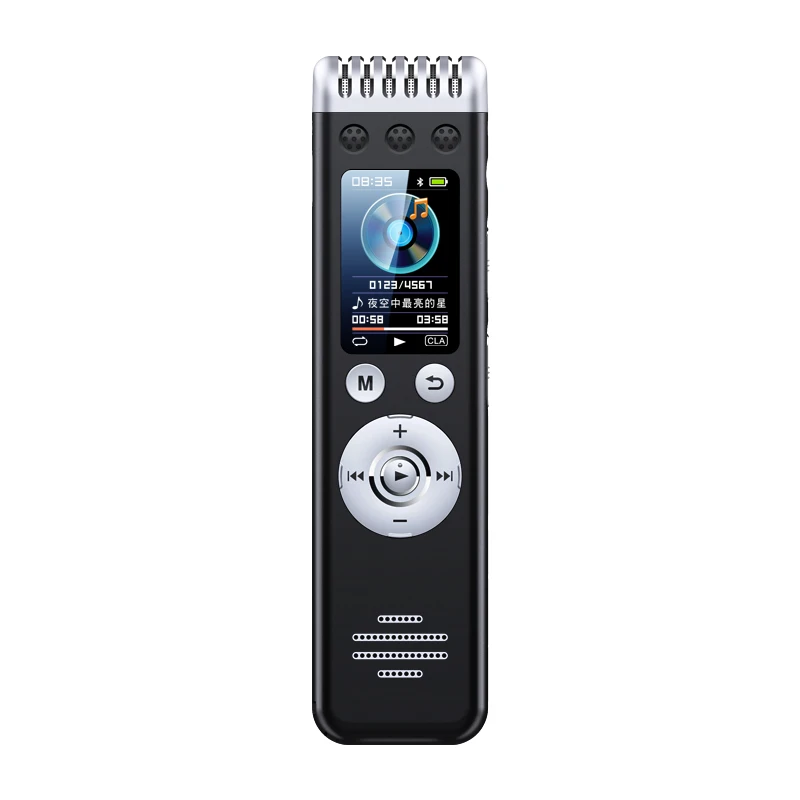 Q88 MP3 MP4  4608kbps dual MIC AI noise cancellation professional 240hours voice recorder with speaker