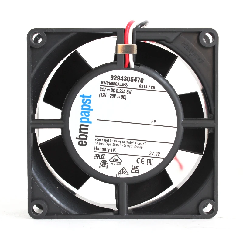 Frequency transformer axial flow fans 8032 24V 6W 8314/2H ebm axial fan 24 volt dc axial fan motor for ebmpapst