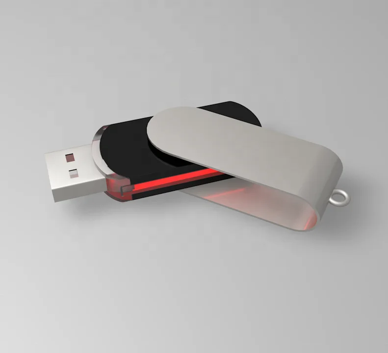 OEM Custom private mould light up logo Rotary Swivel 8gb 16gb 32gb 64gb 128gb  Usb Flash Drive for Promotion