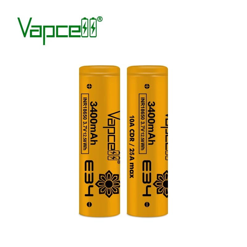 Литий-ионный аккумулятор vapcell E34 высокой емкости 18650 34000 мАч 3 7 Втч для кассового аппарата системы Pos