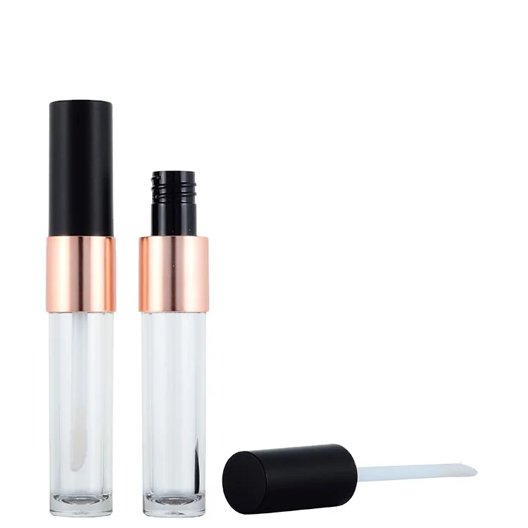 Customizable CP02-1187 Make up cosmetics fancy lady-like empty make your own lip gloss cosmetic tube with brush