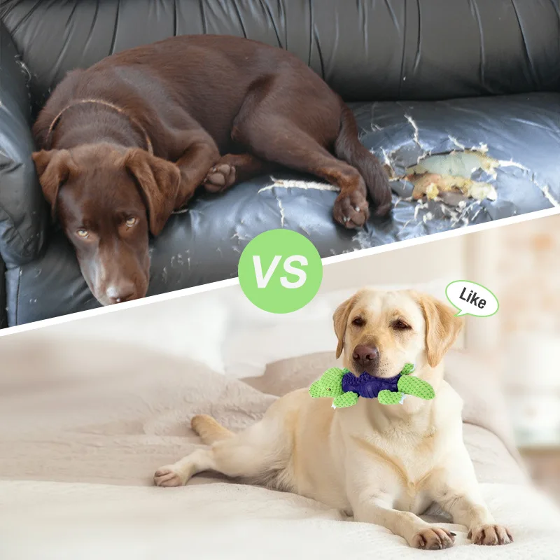 Release New Crocodile Plush Dog Toy Pet Puppy Squeaky Cute Shark Toys Stuffed Tortoise Training Chewing Rope Toys