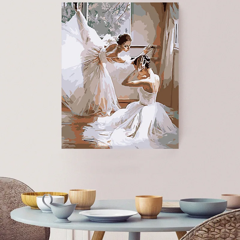 Hot Selling DIY Painting By Numbers Beautiful Scenery  Painting  Custom Paint By Numbers Kit For Adults