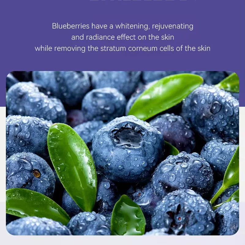 LIFFIT Private Label face mask blueberry black head remover anti aging moisturizing skin care clay mask for face