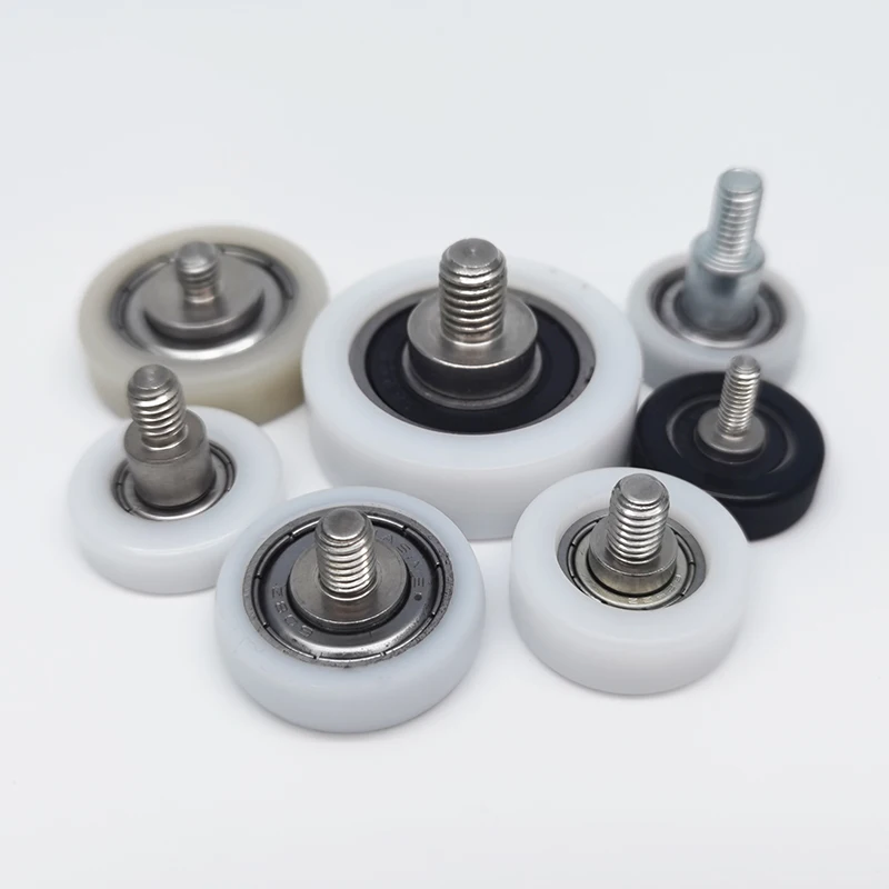 BS60519-7C1L6M5 пластиковый роликовый подшипник с винтом M5 M5x19x7MM нейлоновый шкив нагрузка на колесо 4 кг для небольшой бытовой техники