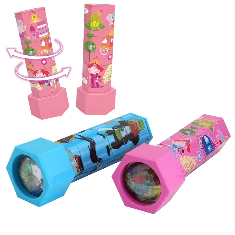 Classic Toy Kids Magic Puzzles Kaleidoscopes Colorful Rotatable Plastic Kaleidoscope Toys
