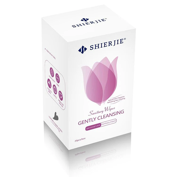 Biodegradable Organic Flushable Feminine Intimate Hygiene Yoni Wet Wipes For Women