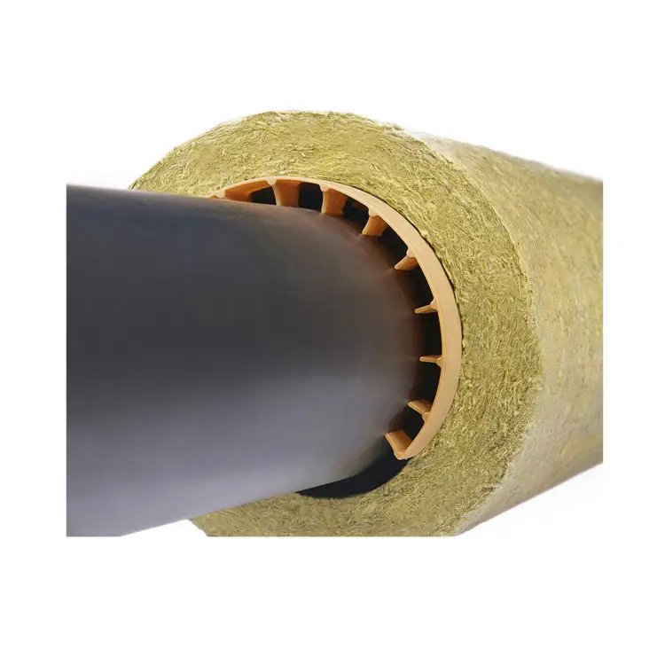 thermal insulation mineral rock wool pipe fireproof high density rock wool tube for insulation