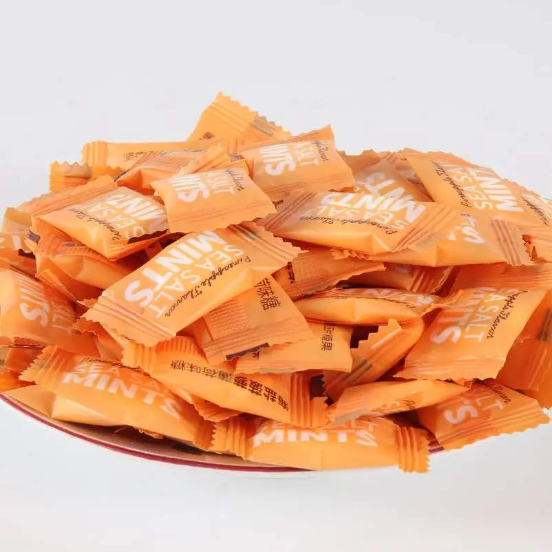 
China wholesale Tablets Orange Bulk colorful packaging candy casual snacks 