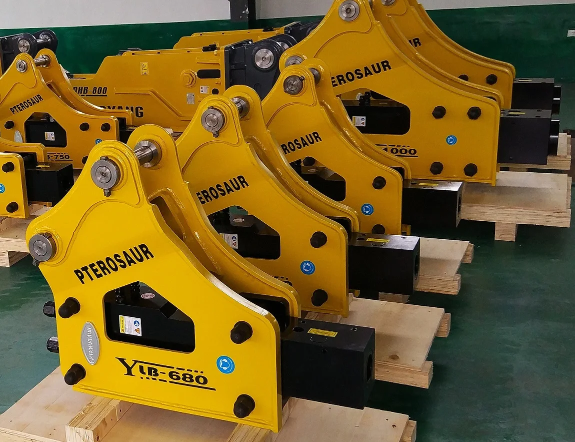 Hydraulic jackhammer SB43  435KG Box type  Hydraulic  Breaker Hammer Rock Crusher 4 -7 ton  68 mm chisel backhoe loader