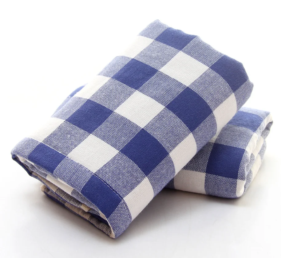 XIAOAO The manufacturer directly sells Japanese checked gauze and pure cotton
