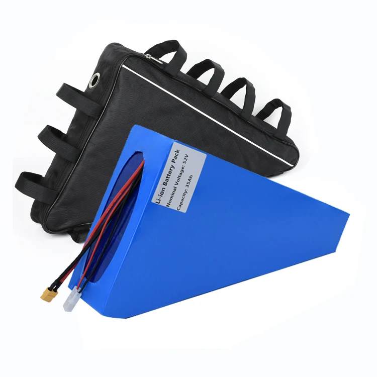 New Arrival Customized 48V to 72V 15Ah 17Ah 20A to 40ah Rechargeable Triangle Lithium Ion Battery Pack for Mountain Ebike