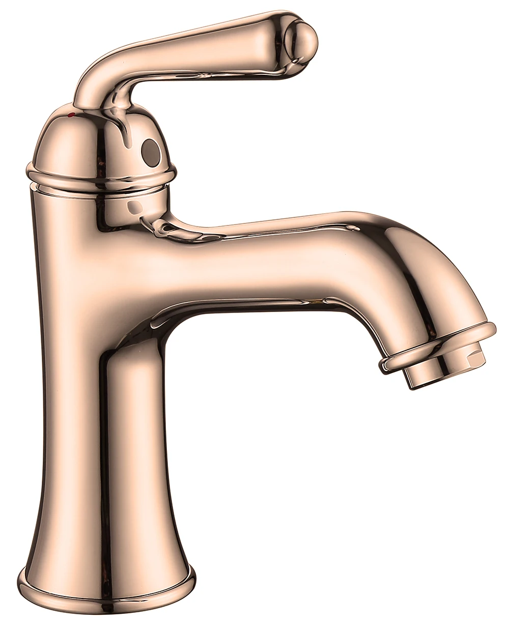 Watermark Modern Rose Gold Water Basin Mixer Tap Chrome Waterfall Bathroom Brass Wash Basin Faucet