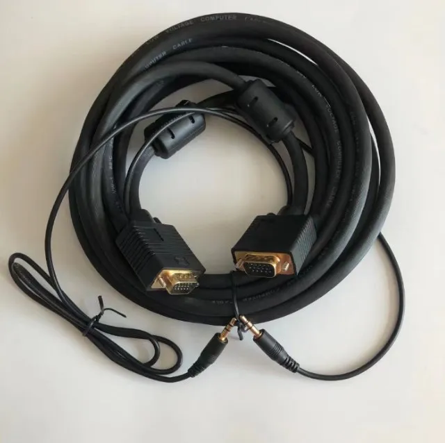 SVGA HDB15M до 15M W/3,5 мм AUX позолоченный