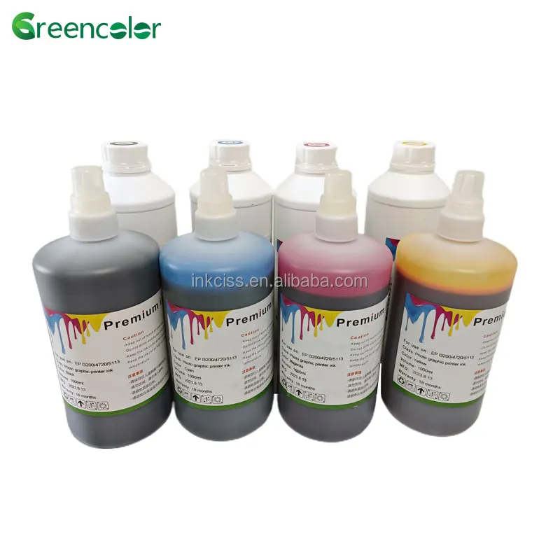 Eco-friendly 1000ml water based carton corrugated cardboard box printing dye/pigment ink for digital printing system
