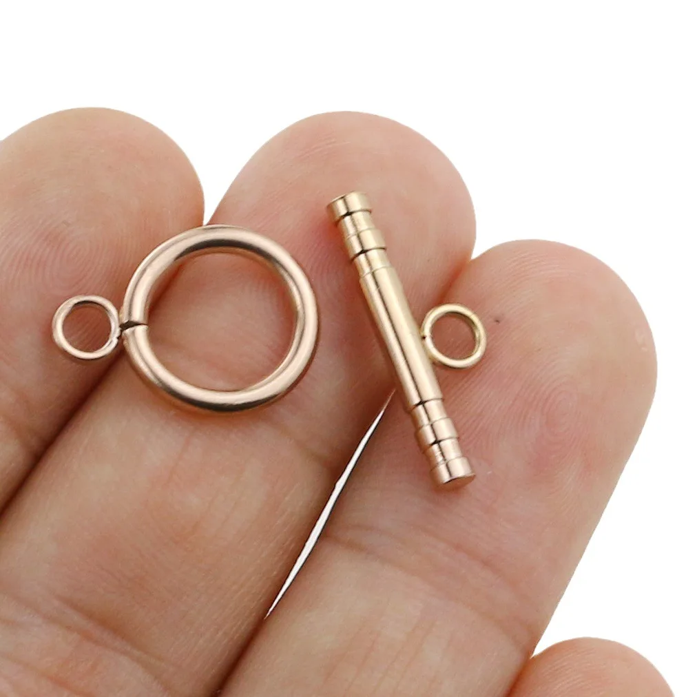 Stainless Steel OT Clasps Buckle Irregular Curved Toggle Clasp Connectors for Bracelet Necklace DIY