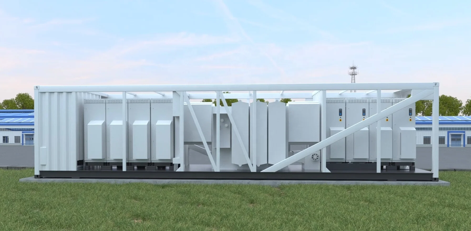 Hybrid inverter 3300KW 4400KW photovoltaic modular inverter DC 1500V system integrated medium voltage transformer solar inverter