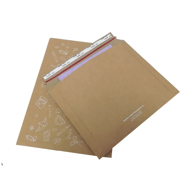 Custom print business envelopes lager shipping mailing craft paper envelopes