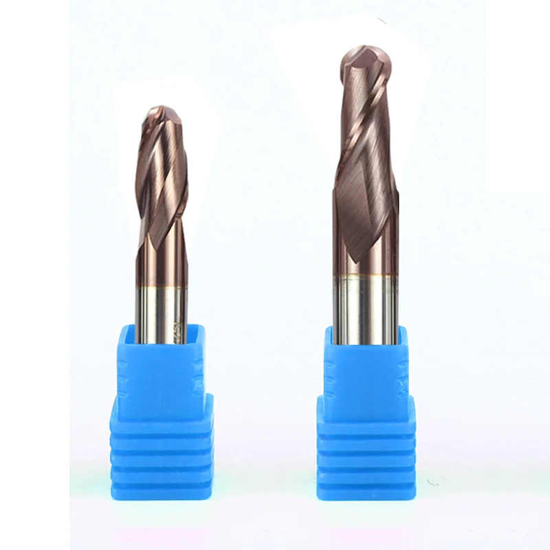 Factory Direct Supplier HRC55 Carbide End Mill Cutter 2 Flute Ball End Mill CNC Cutting Tools