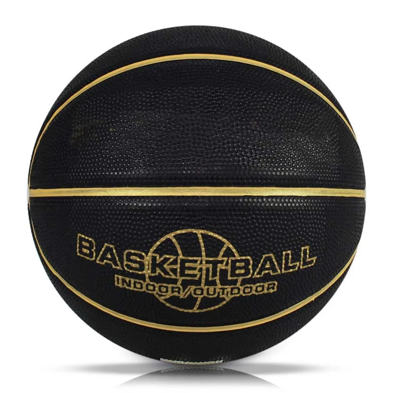Manufacturers rubber black basketball custom printed colorful material basketball ball Size 7 training basketball