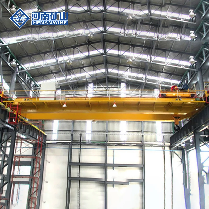 Henan Mine Electric Double Girder Bridge Crane 15 ton with CE ISO Certification