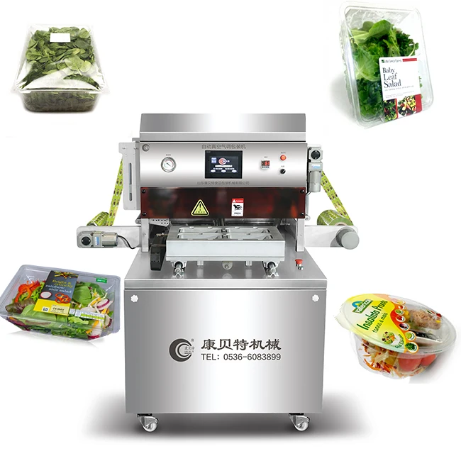 Huchuan Frozen seafood packaging machine MAP modified atmosphere packaging machine tray sealer