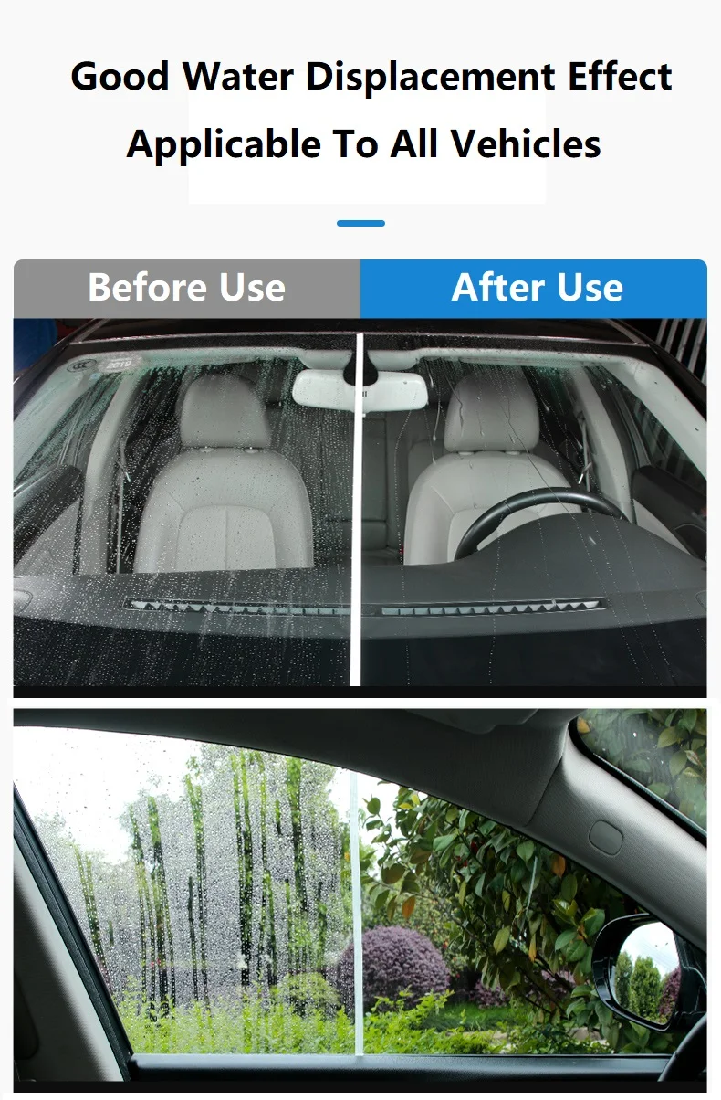 Car Windshield Window Mirrors Anti-rain Spray Auto Glass Hydrophobic Coating Anti-Rain Glass Spray