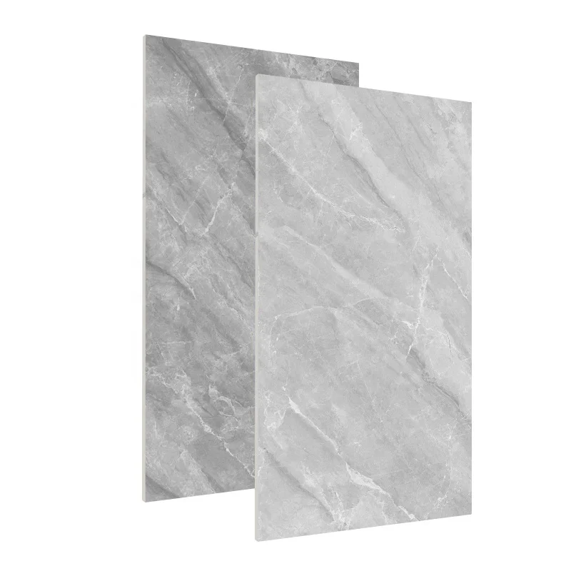 600x1200mm Grey Color Full Body Marble Tiles Full Polished Porcelain Tiles Indoor Flooring And Wall Tiles