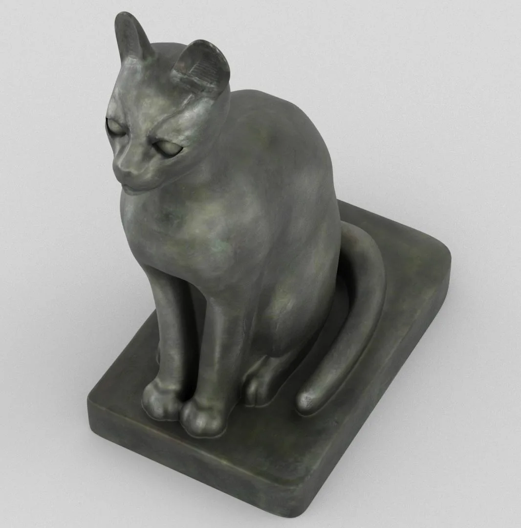Polyresin Egyptian Cat Treasures Souvenir Cat Statue