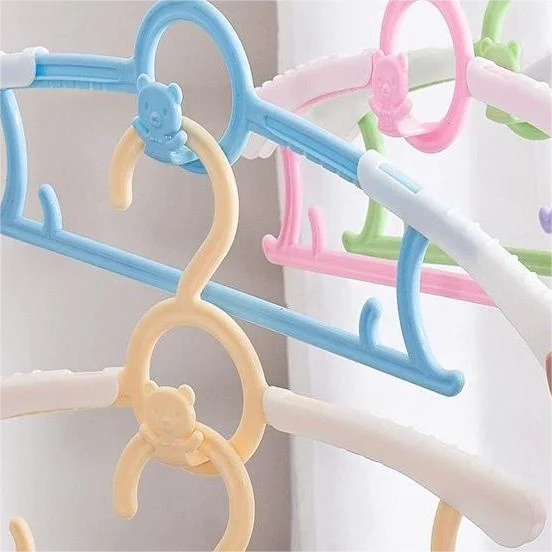 factory direct sale plastic hanger connection hook  telescopic clothes hanger baby hangers for clothes