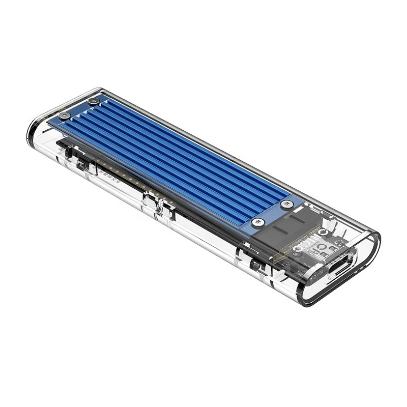  ORICO M.2 M-Key SSD Enclosure USB3.1 10Gbps 2TB Type-C Portable Hard Disk Case Mini Clip/Push Open Storage Box