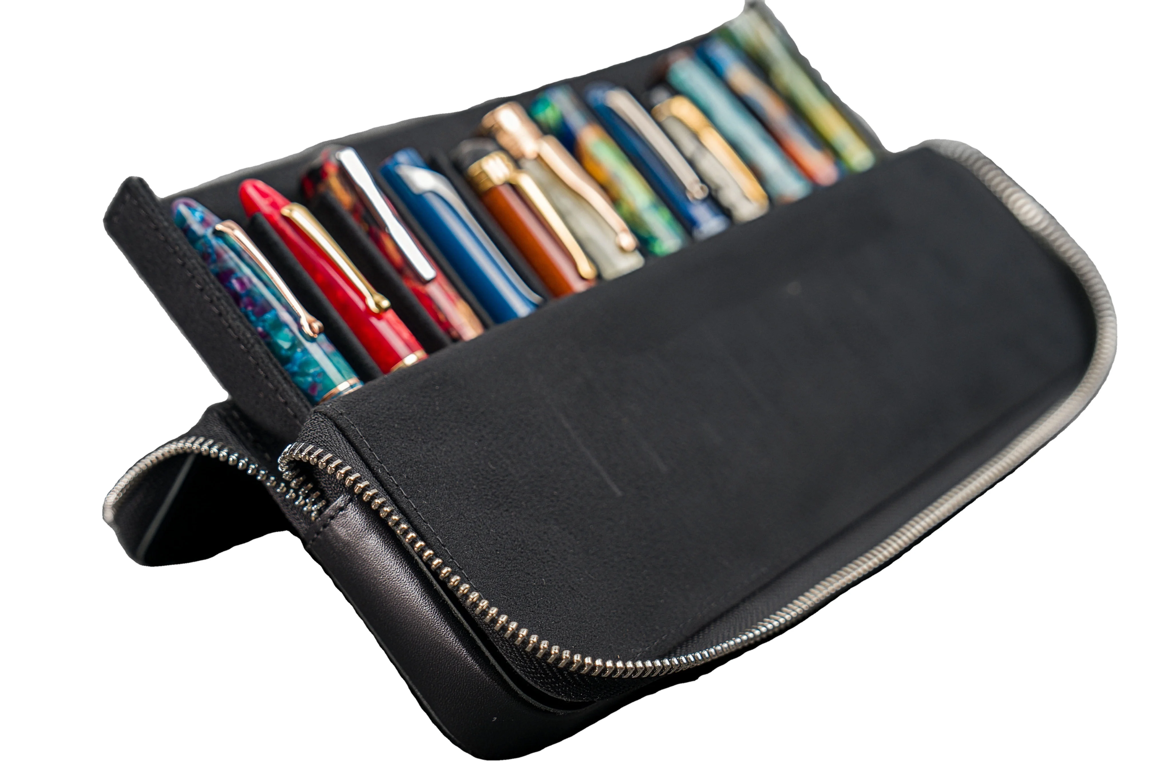 Factory Price Pen Storage Customizable Logo Office Leather Pouch For Pen Pencil Organizer Display Case