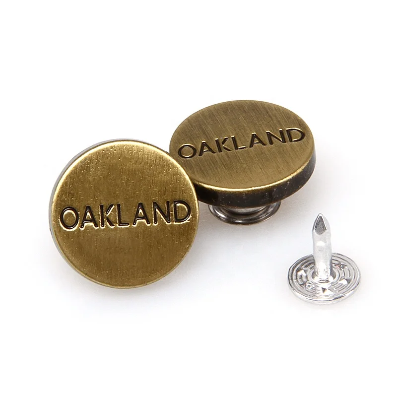 metal alloy 12mm jacket snap buttoncustom jeans buttons