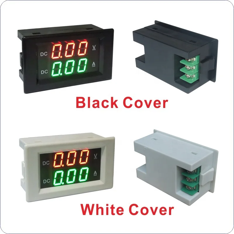 
LED Digital Display DC0-100V 300V 600V Amperometer DC0-999MA 3A 5A 10A 50A 100A 300A 500A 1000A DC Voltage Current Dual Meter 