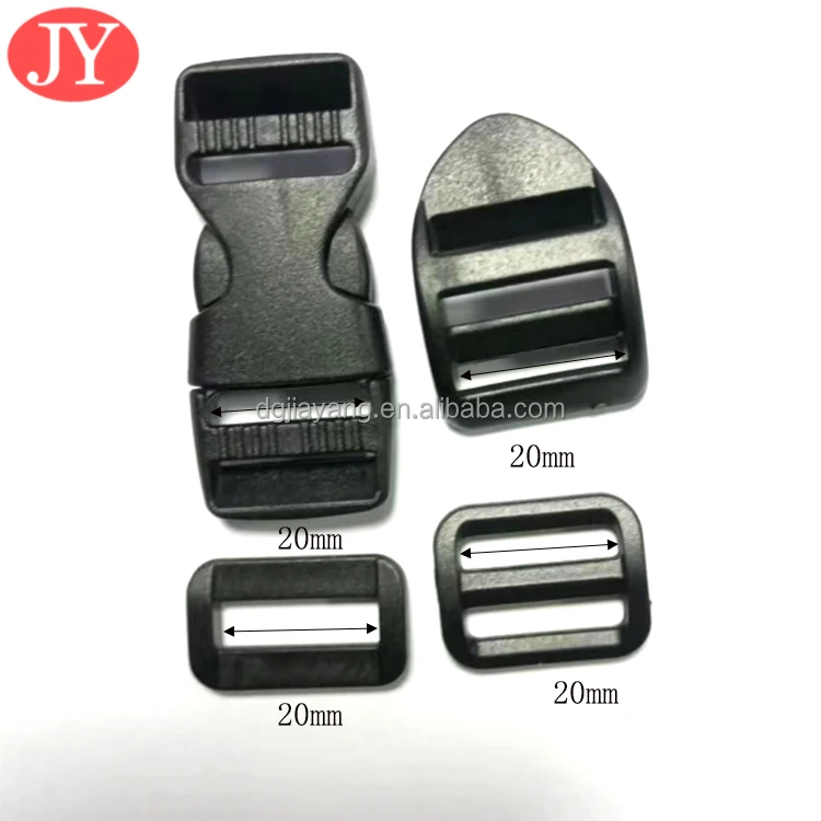 plastic side release buckle for  backpack luggage straps plastic clip buckle webbing size 50mm 20mm 25mm