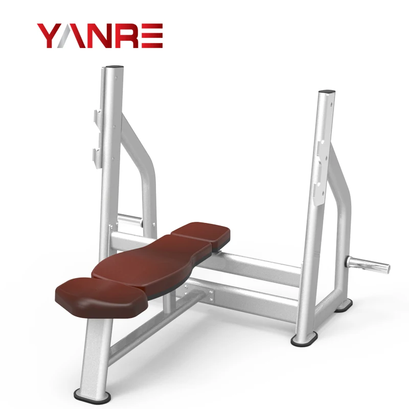 professional custom logo gimnasio musculation workout equipment gym fitness machine Olym Flat Bench Fitness Bench commercial