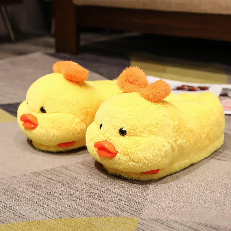 New Style Plush Slippers Home Indoor Cotton Slippers Cute Cartoon Animal Slippers