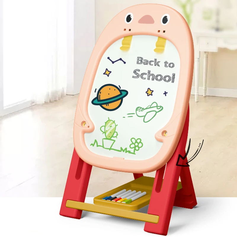 Развивающая Складная магнитная стойка для письма детская игрушка для рисования