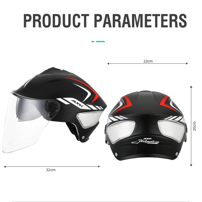 Wholesale  cheap motorcycle half helmets with Visor women motor cross helmet motor helmet scooter