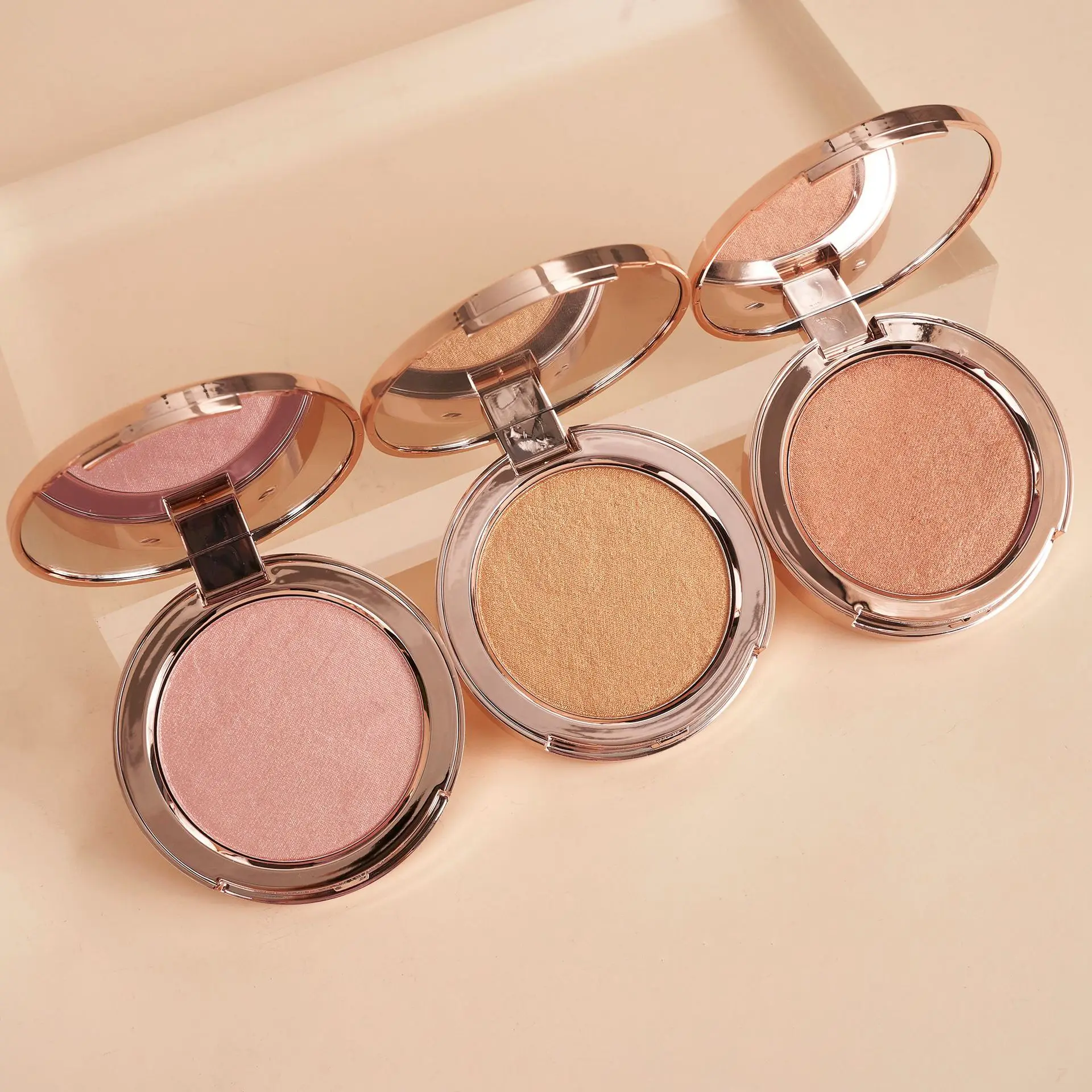 Wholesale makeup private label palette pressed powder blush bronzer highlight