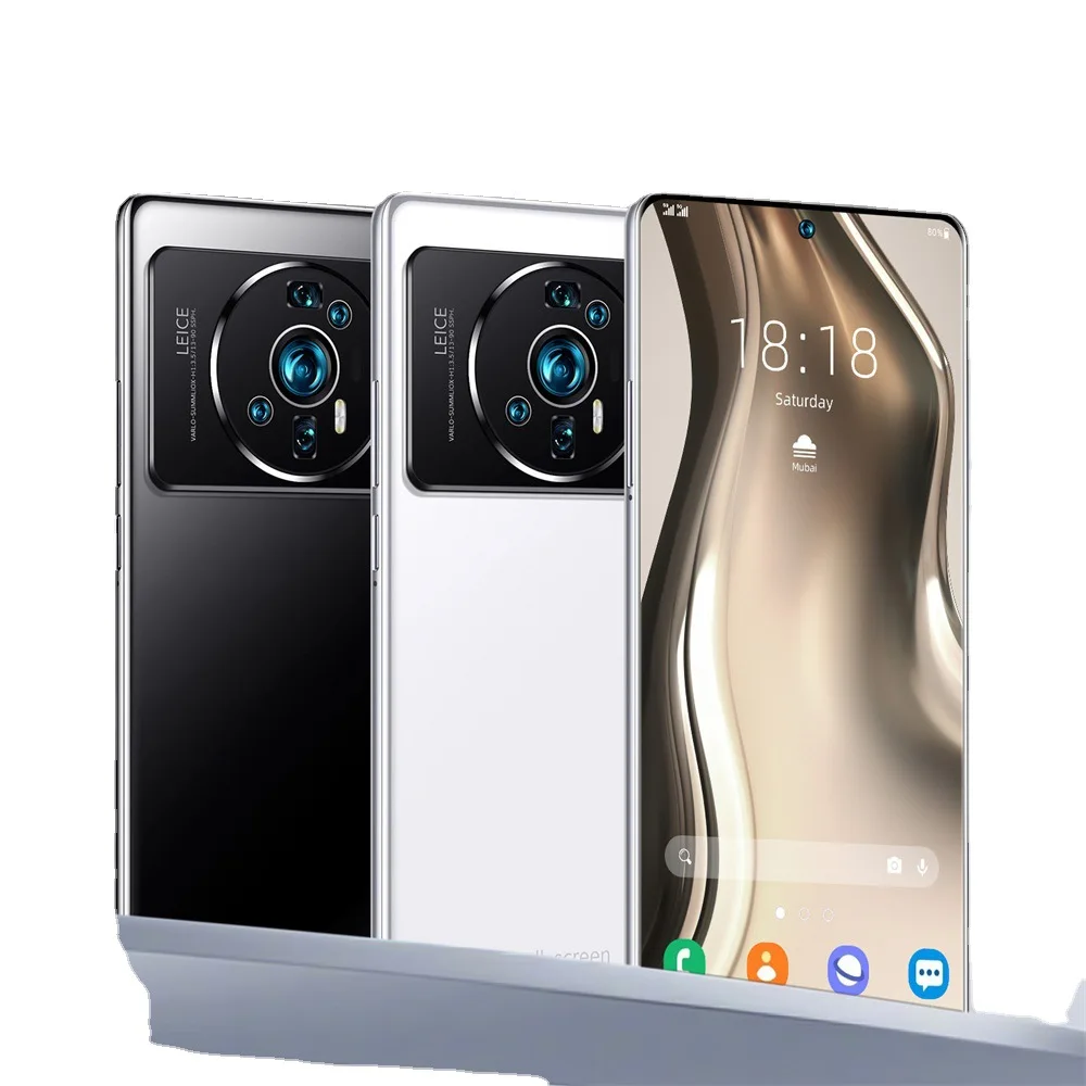 Mobile phone M12 Ultra True perforation 7.3 Inch large screen 800 10,000 pixels Android 11 True 4G (3+64