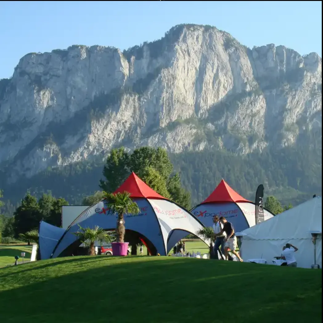 Aluminium Custom advertising Trade Show Outdoor 6*6m pop up folding Dome Tent for Promotion event gazebo canopy