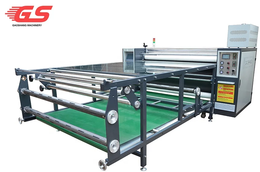 Gaoshang 1700mm Automatic blanket alignment multi-functional oil drum heating digital printing sublimation heat press calandra