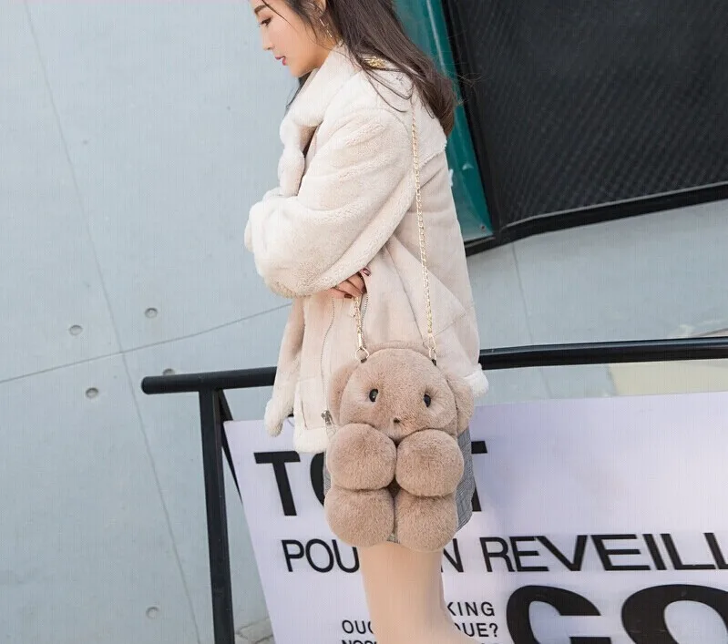 Hot sell New design Cute cartoon plush bear bag Girl teddy bear crossbody bag Fashion bags for women