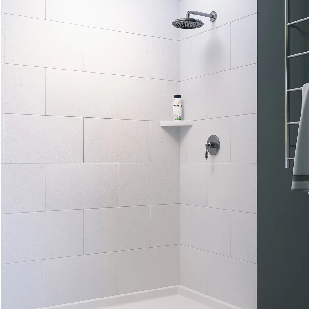 New Design Long Lasting classic series Tub Surround matte White Shower Wall