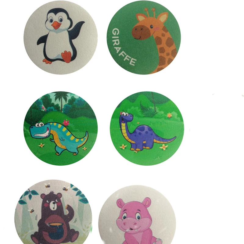 Toilet Color Changing Stickers Animals Potty Training Stickers
