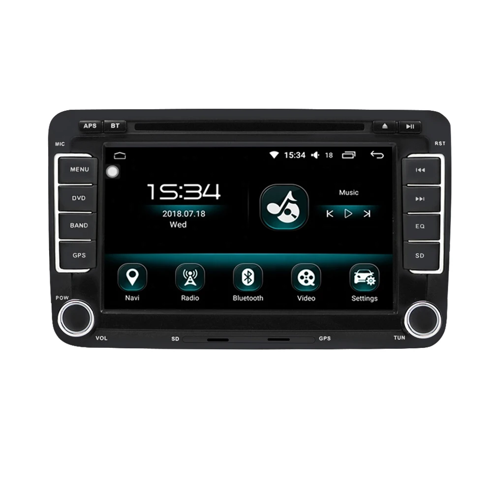 Android Player Touch Screen 7 Inch 2 Din For VW PASSAT POLO GOLF 5 6 Multifunctional Car Stereo Car Radio