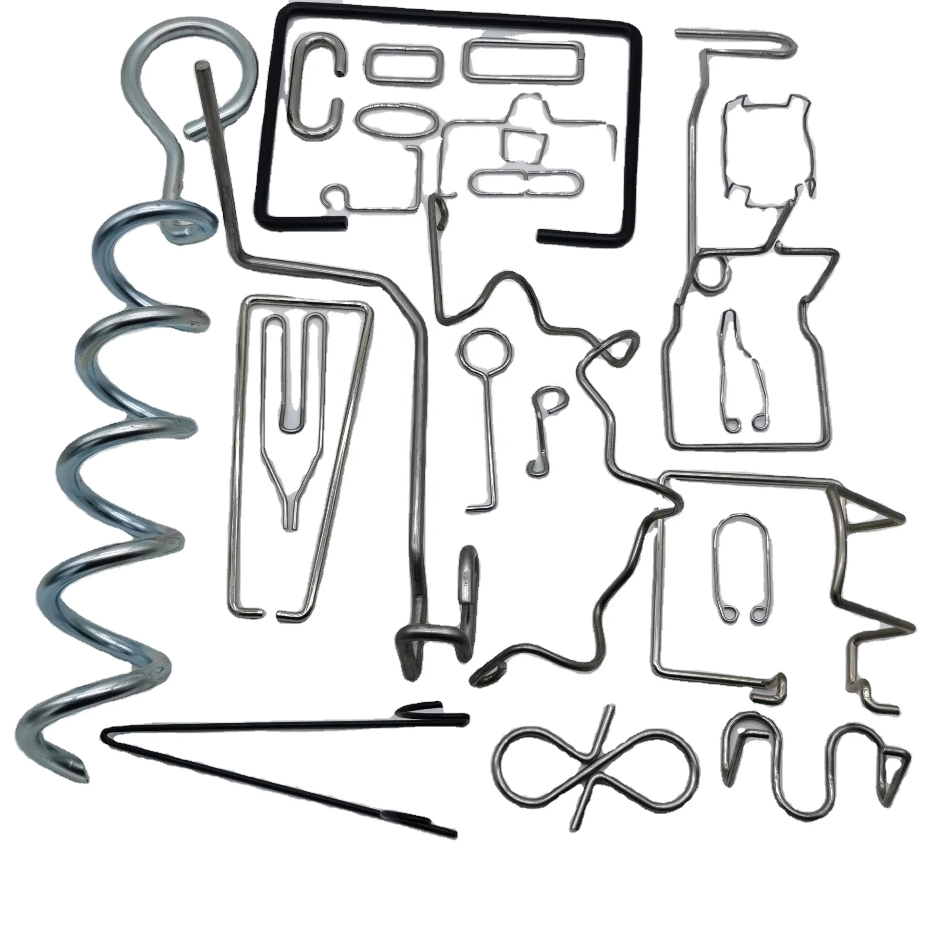 wire coil spring Fabrication of steel wire bending  part  precision metal 3D wire forming