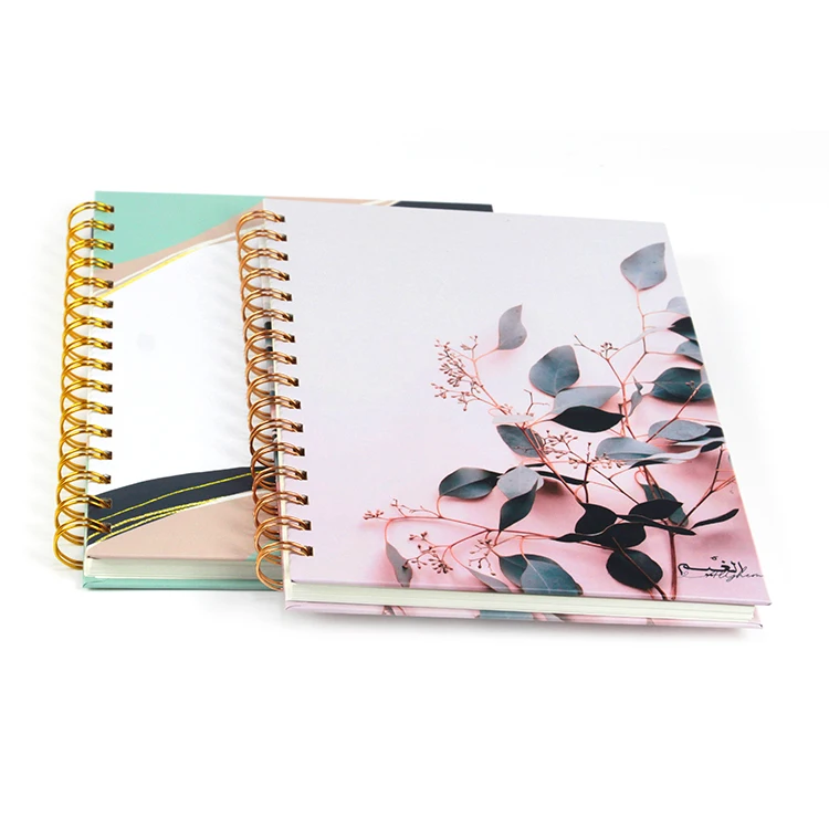 Customized A4 A5 Clear Lined Pages Printing Smooth Writing Personalized Hardcover Spiral Meeting Notebook
